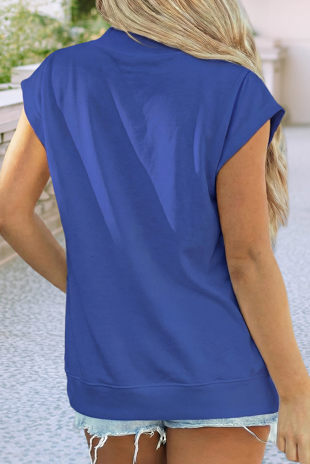 Gameday Sequins Baseball Short Sleeve Top