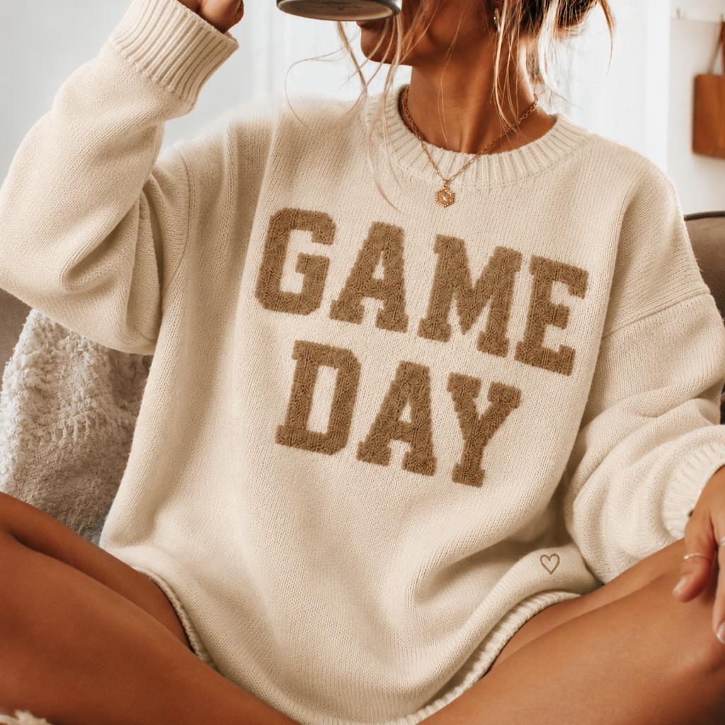 Gameday Sweater - Cream