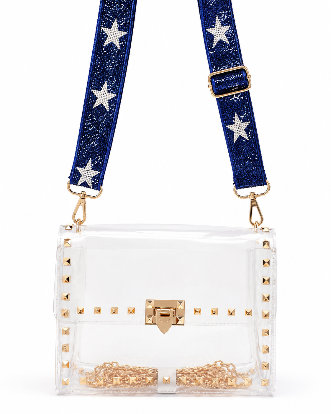 Clear Studded Purse