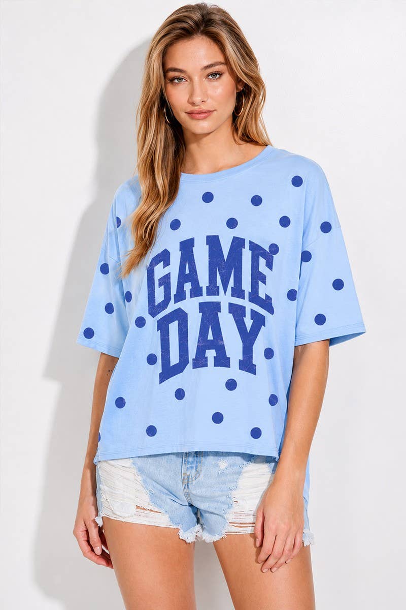 Gameday Polka Dot Top