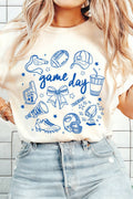Gameday Doodle Printed T Shirt