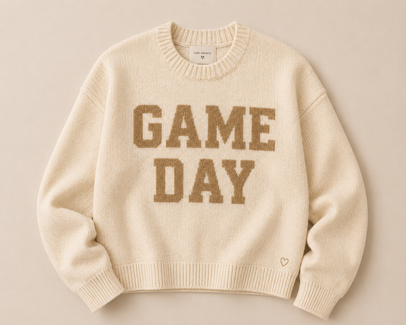 Gameday Sweater - Cream